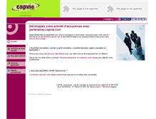 Tablet Screenshot of partenaires.capvie.com